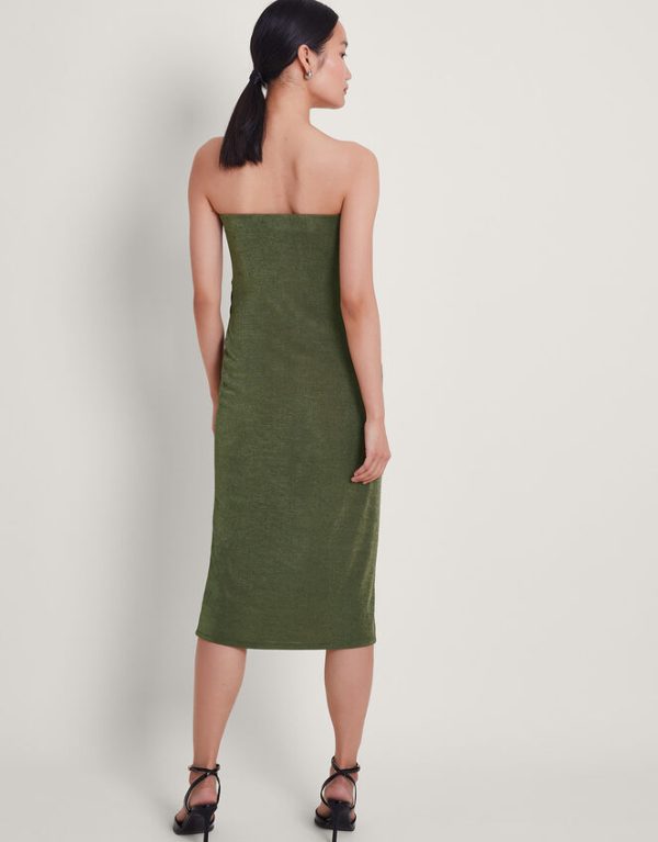 Monsoon Billi Bandeau Dress Green - Image 3