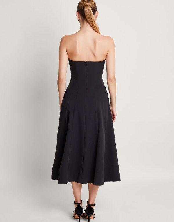 Monsoon Briar Bandeau Dress Black - Image 3