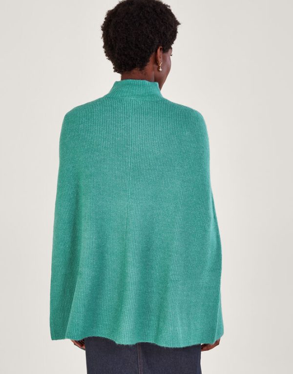 Monsoon Ribbed Poncho - Image 3