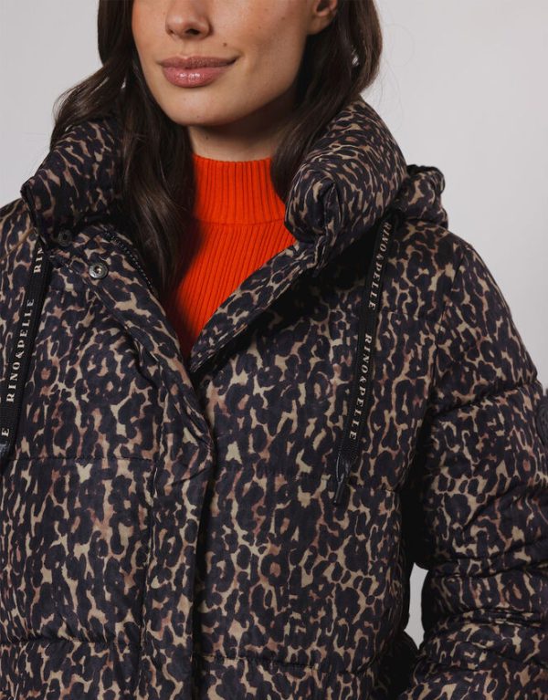 Monsoon Rino and Pelle Leopard Print Coat Brown - Image 5