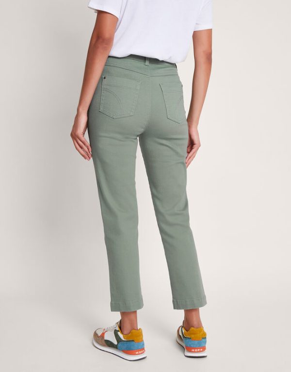 Monsoon Safaia 7/8 Denim Jeans Green - Image 4