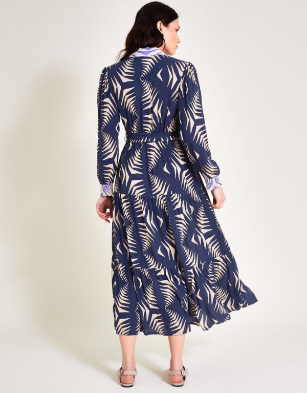 Monsoon Mimi Shirt Dress Blue - Image 5