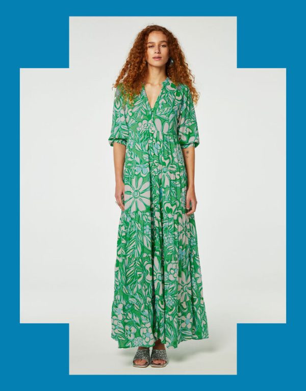 Monsoon Fabienne Chapot Cala Dress Green