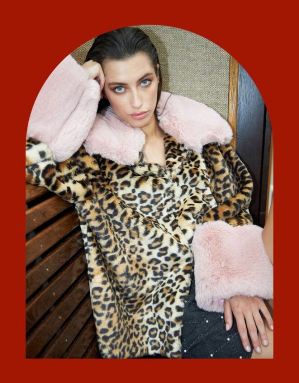 Monsoon Cr??s Faux Fur Leopard Print Jacket Leopard