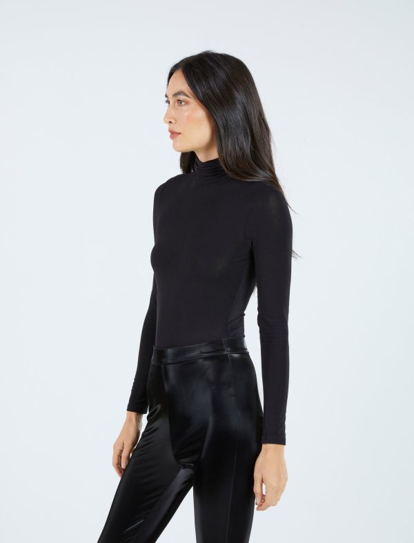 Bcbg Mock-Neck Long Sleeve Bodysuit - Image 3