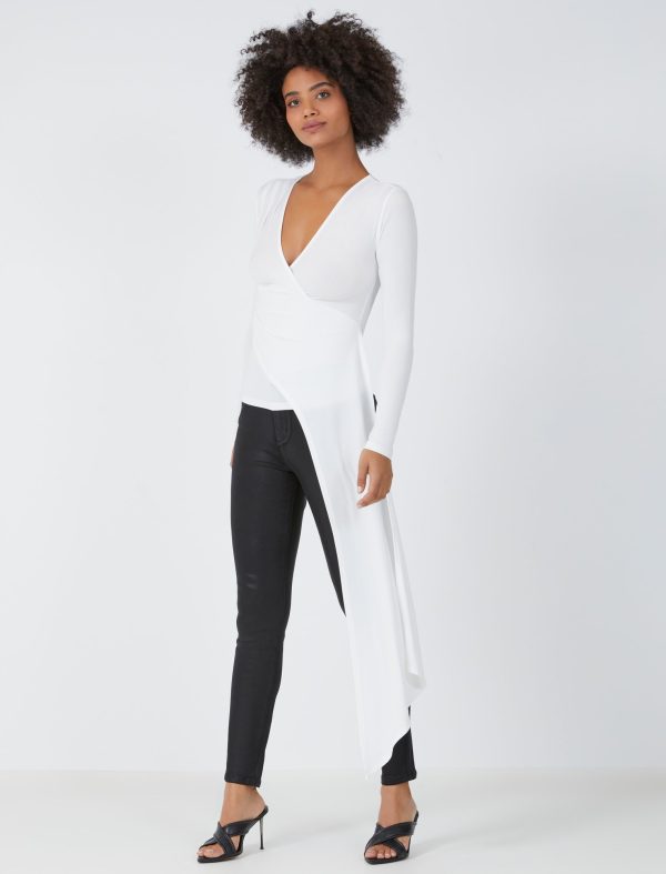 Bcbg Asymmetrical Cascade Top