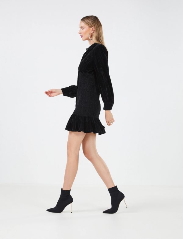 BCBG NOMI SHIRT DRESS - BLACK BEAUTY - Image 3