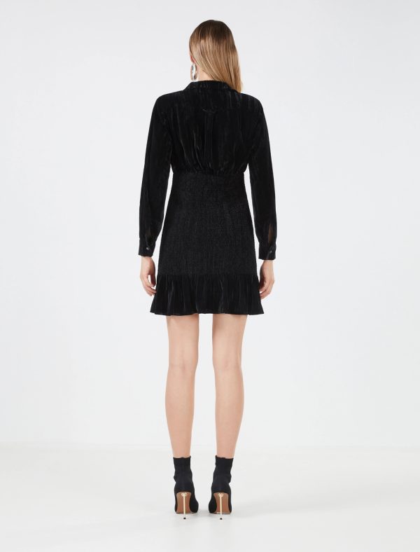 BCBG NOMI SHIRT DRESS - BLACK BEAUTY - Image 4