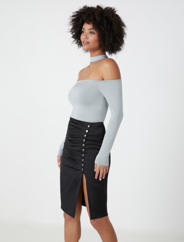 Bcbg Off-The-Shoulder Mock Neck Top - Image 3