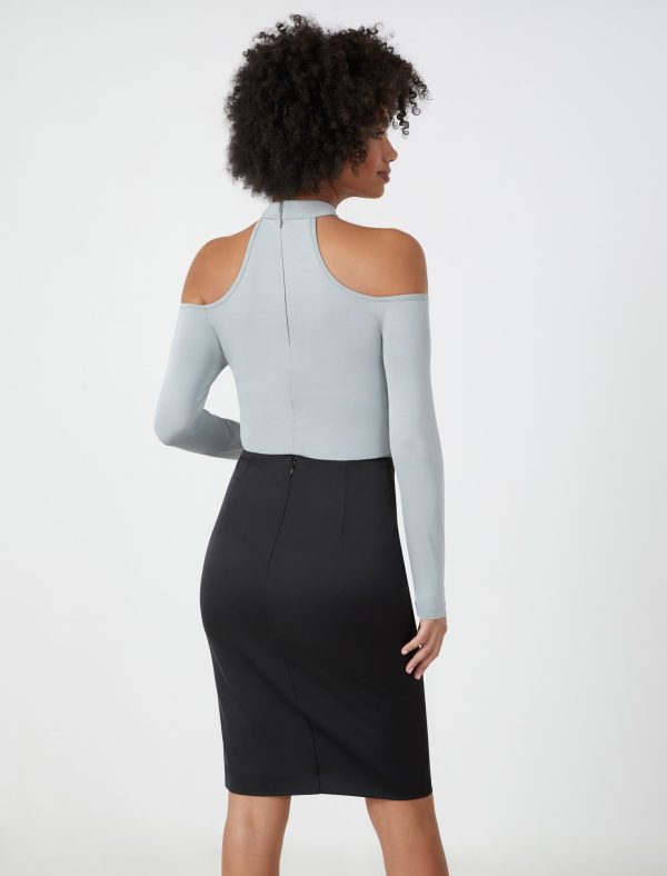 Bcbg Off-The-Shoulder Mock Neck Top - Image 4