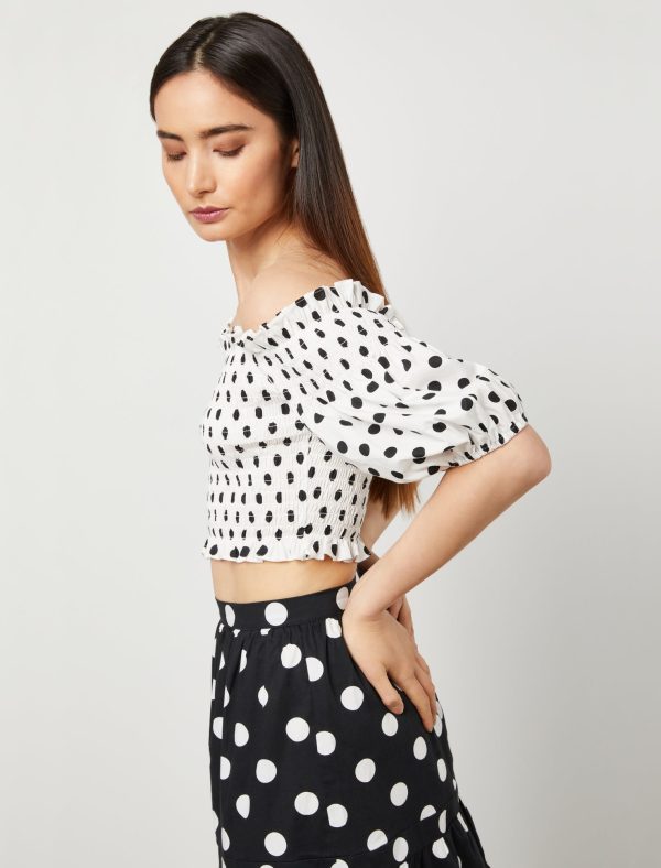 Bcbg Off-The-Shoulder Puff Sleeve Top - Image 3