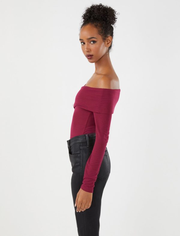 Bcbg Asymmetrical Long Sleeve Bodysuit - Image 5