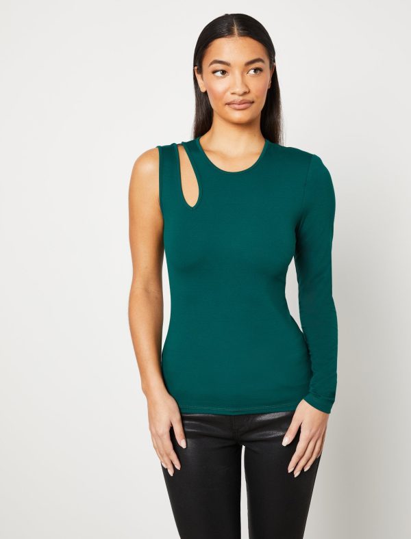 Bcbg One Sleeve Cutout Top - Image 3