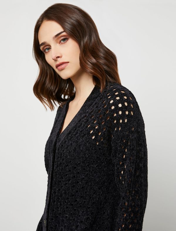 Bcbg Open Weave Cardigan Sweater - Image 3