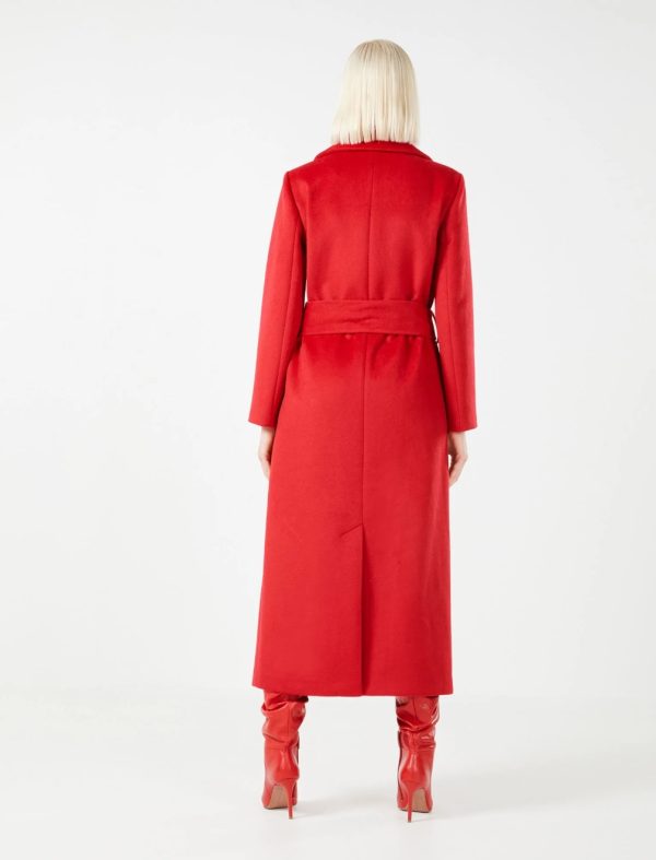 BCBG OVERSIZED DOUBLE-BREASTED MAXI COAT - RUBICONDO - Image 3