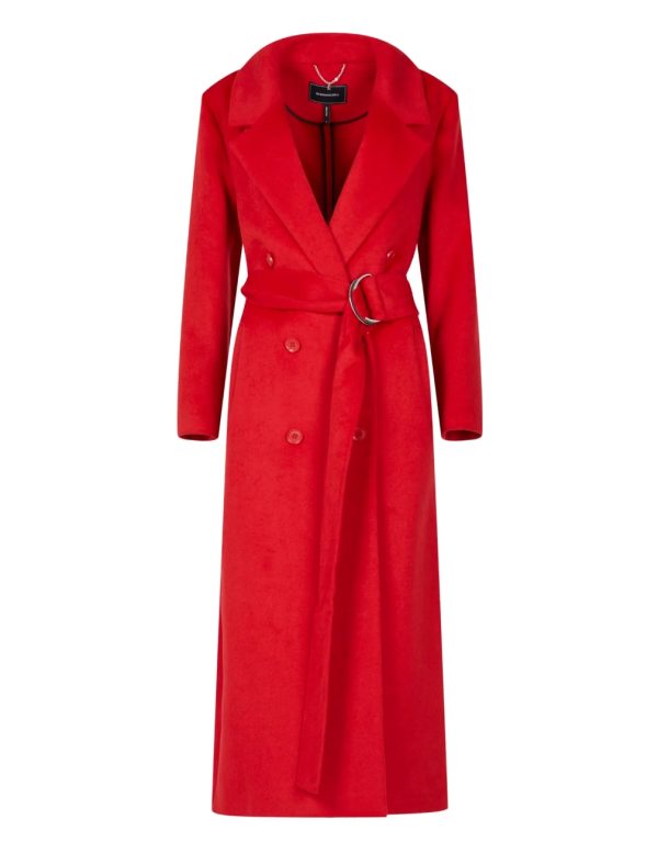 BCBG OVERSIZED DOUBLE-BREASTED MAXI COAT - RUBICONDO - Image 5