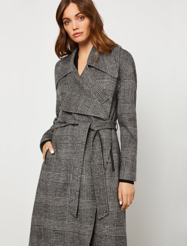 Bcbg Oversized Lapel Belted Wrap Coat - Image 2