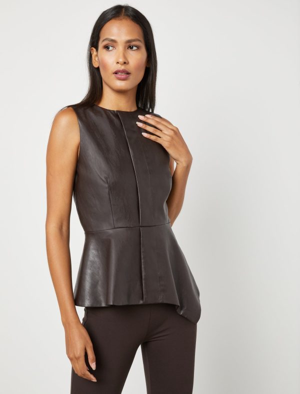 Bcbg Asymmetrical Peplum Top