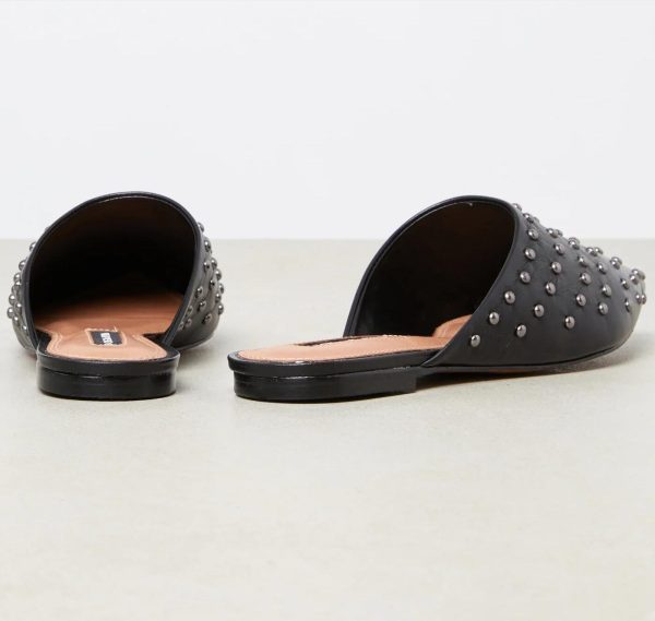 BCBG PALINO STUDDED MULE FLAT - BLACK - Image 2