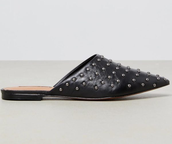 BCBG PALINO STUDDED MULE FLAT - BLACK - Image 3