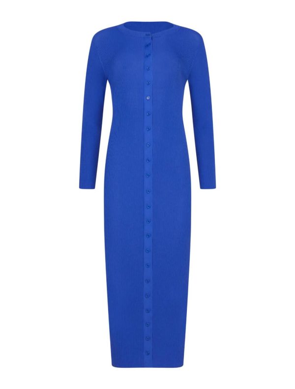 BCBG PAOLO OPEN BACK SWEATER DRESS - MAZARINE BLUE - Image 6