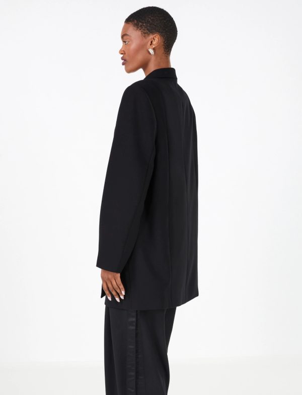 BCBG PAZIENZA TUXEDO JACKET - BLACK - Image 4