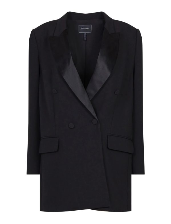 BCBG PAZIENZA TUXEDO JACKET - BLACK - Image 5