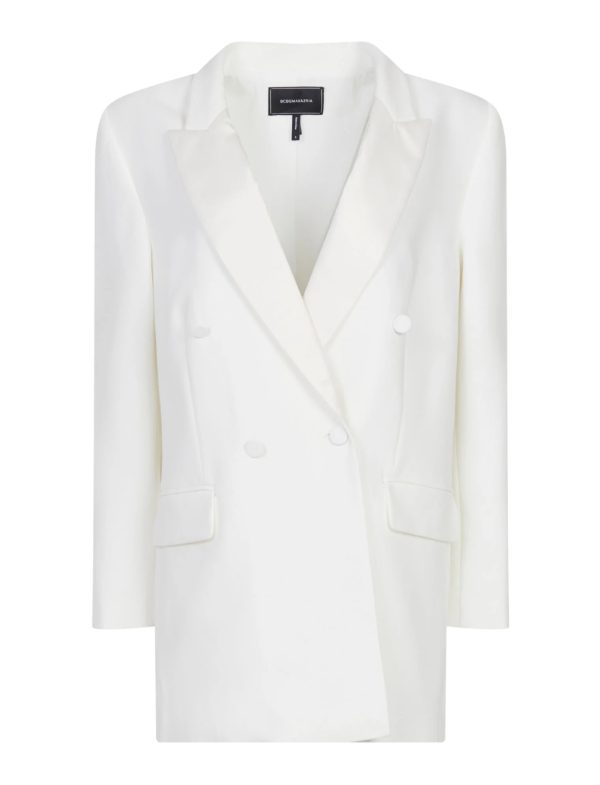 BCBG PAZIENZA TUXEDO JACKET - GARDENIA - Image 5