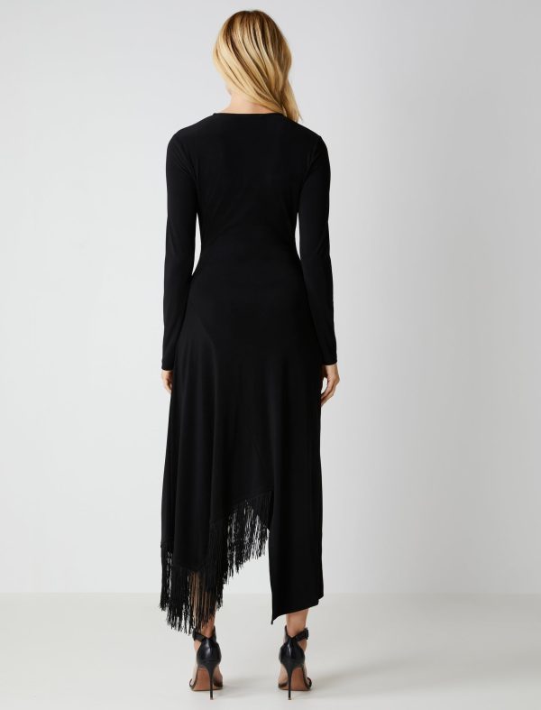 Bcbg Piper Faux Wrap Fringe Dress - Image 4