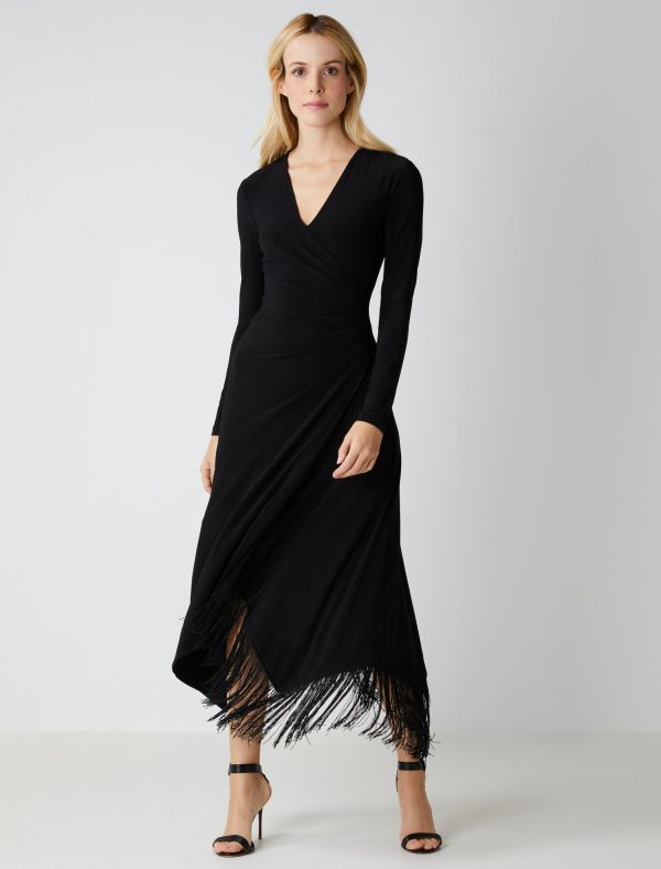 Bcbg Piper Faux Wrap Fringe Dress - Image 11