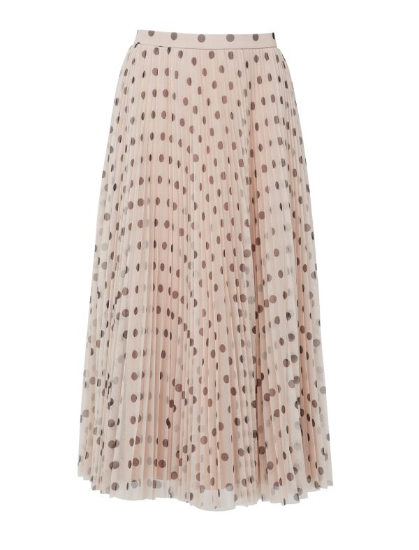 Bcbg Polka Dot Pleated Midi Skirt - Image 19