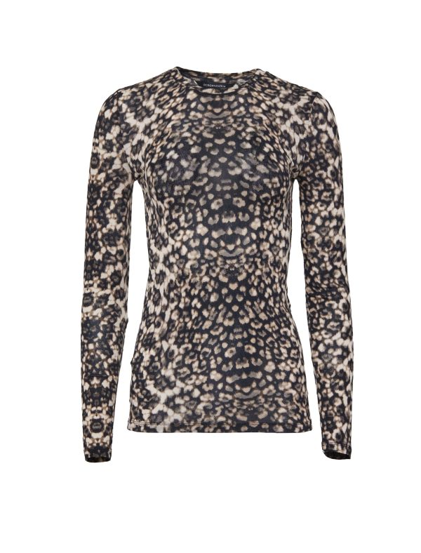 Bcbg Printed Long Sleeve Tee - Image 8