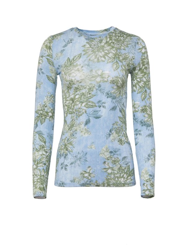 Bcbg Printed Long Sleeve Tee - Image 5