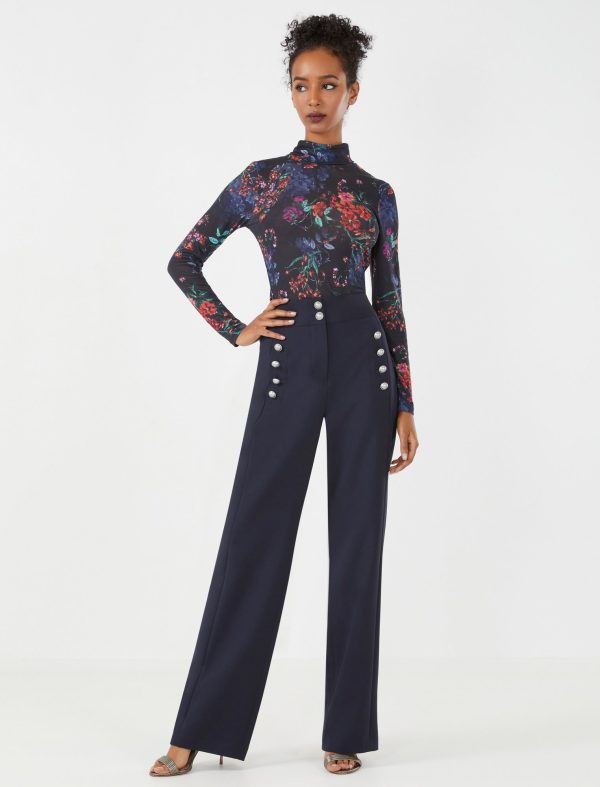 Bcbg Printed Turtleneck Top - Image 2