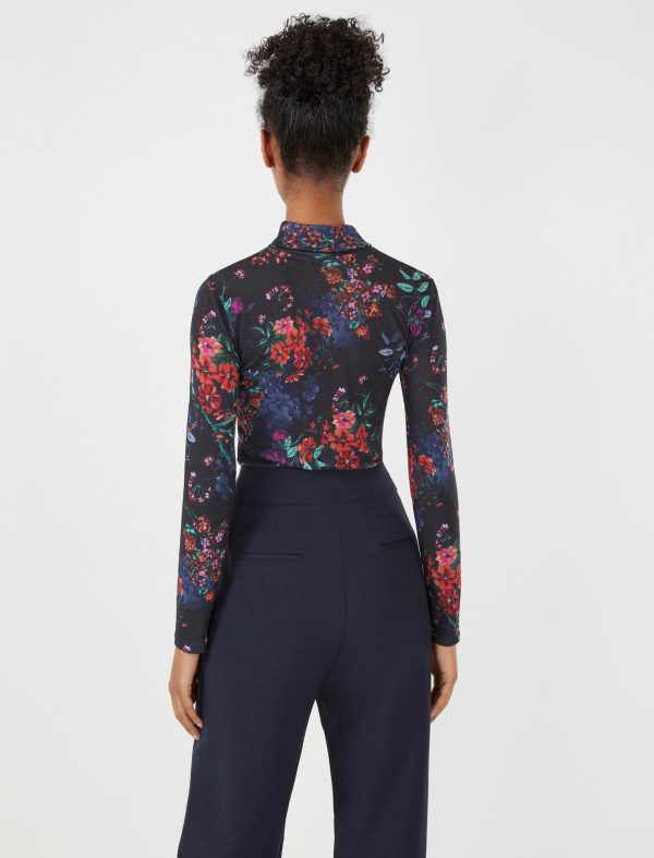 Bcbg Printed Turtleneck Top - Image 4