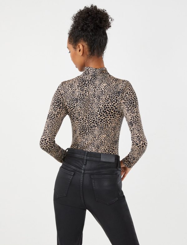 Bcbg Printed Turtleneck Top - Image 4