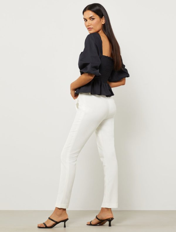 Bcbg Puff Sleeve Peplum Top - Image 3