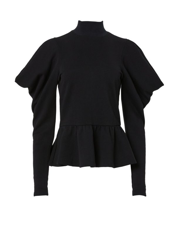 Bcbg Puff Sleeve Peplum Top - Image 4