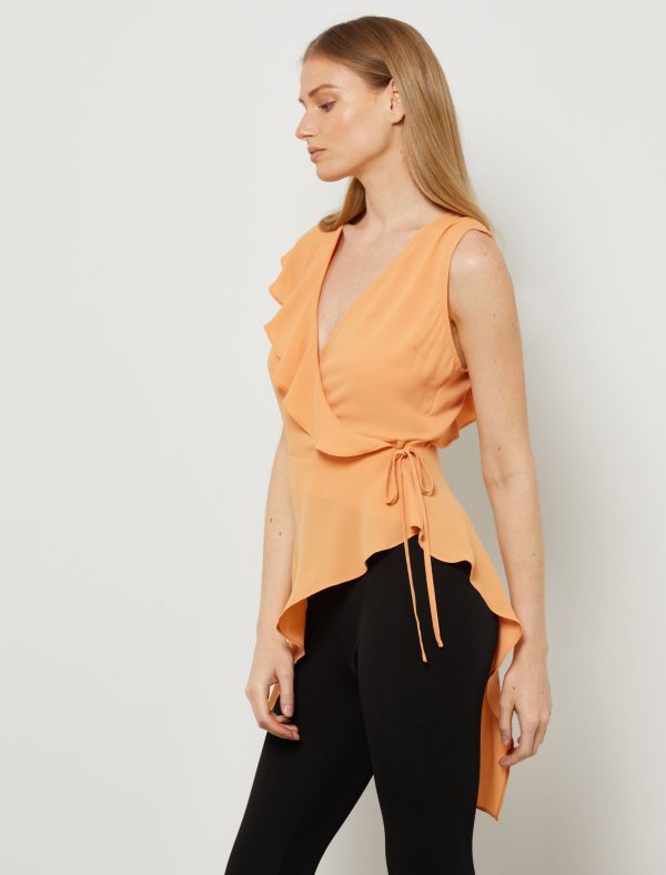 Bcbg Asymmetrical Wrap Top - Image 3