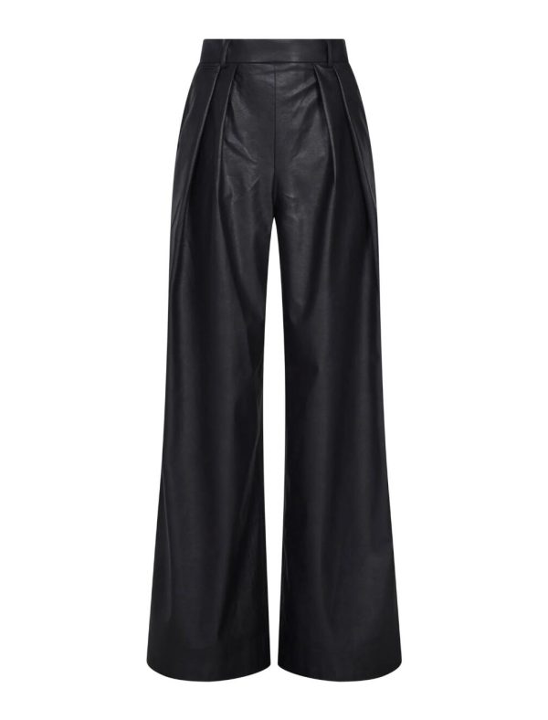 BCBG RENATA FAUX LEATHER PANT - BLACK BEAUTY - Image 5