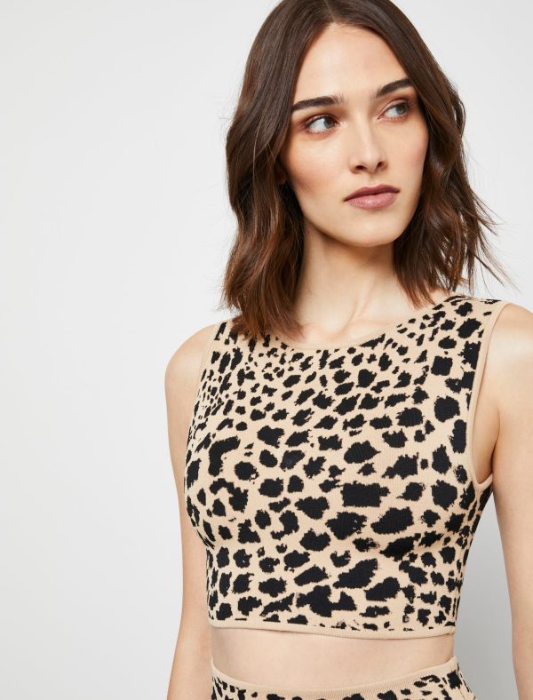 Bcbg Renee Jacquard Crop Top - Image 3