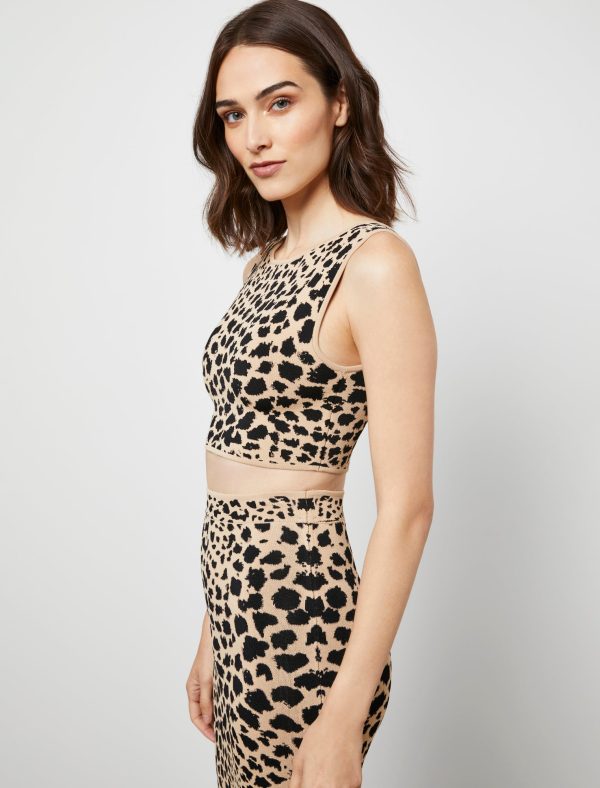 Bcbg Renee Jacquard Crop Top - Image 4