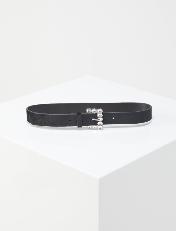 Bcbg Rhinestone Buckle Belt