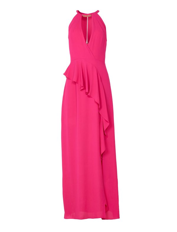 Bcbg Rose Halter Evening Gown - Image 4