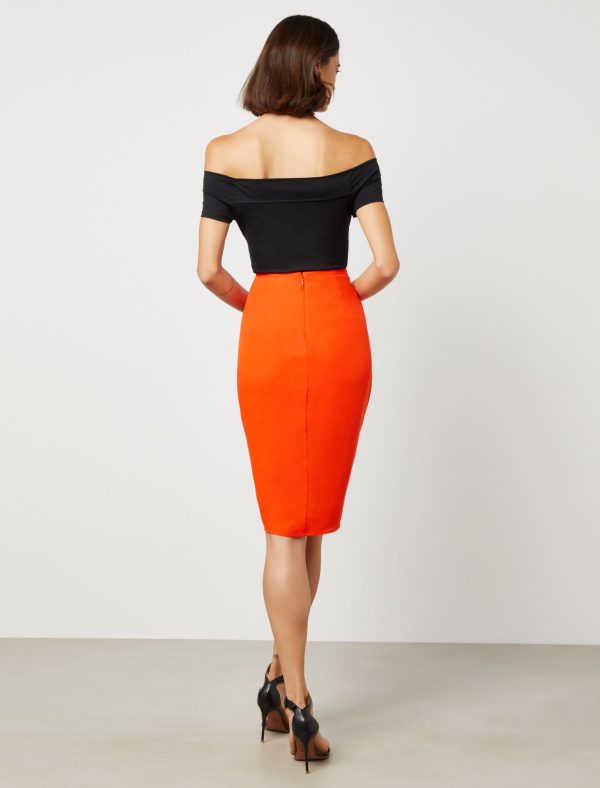 Bcbg Ruched Drawstring Skirt - Image 4