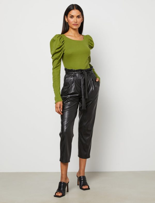 Bcbg Ruched Puff Sleeve Bodysuit - Image 2