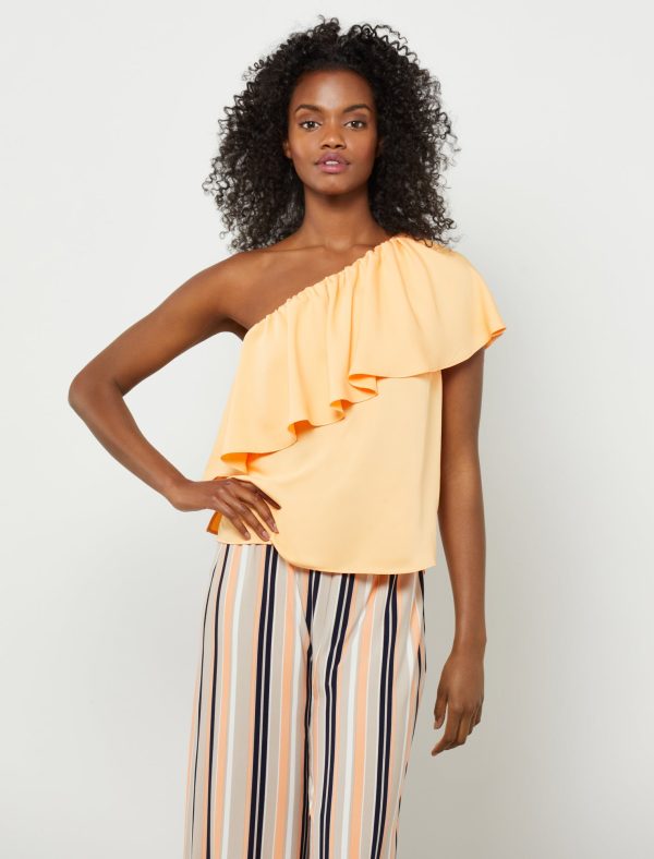 Bcbg Ruffle One-Shoulder Top - Image 3