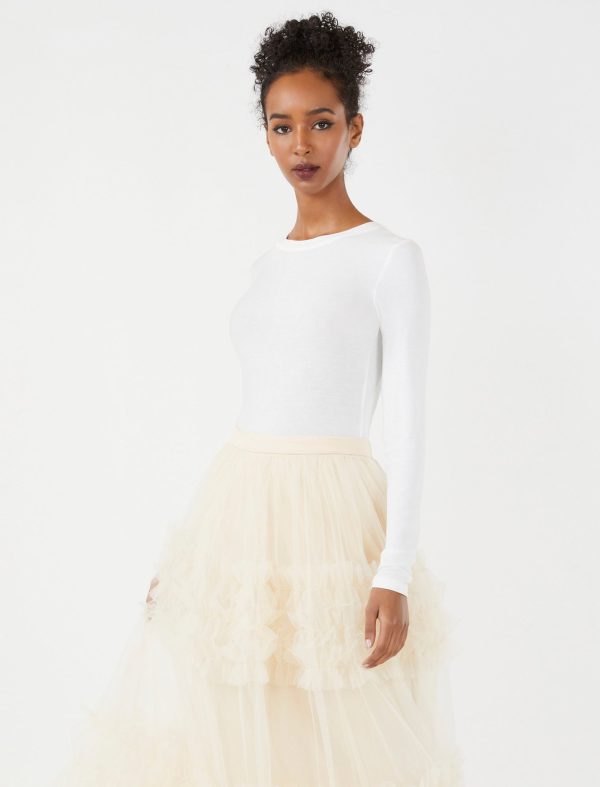 Bcbg Ruffled Tulle Maxi Skirt - Image 3