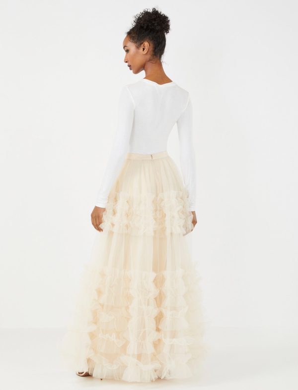 Bcbg Ruffled Tulle Maxi Skirt - Image 4