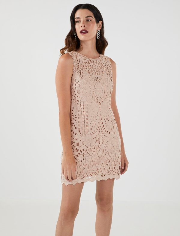 BCBG RYLEE LACE SHIFT MINI DRESS - Image 2